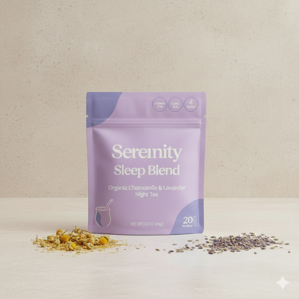 Serenity Sleep Blend - Organic Chamomile & Lavender Night Tea