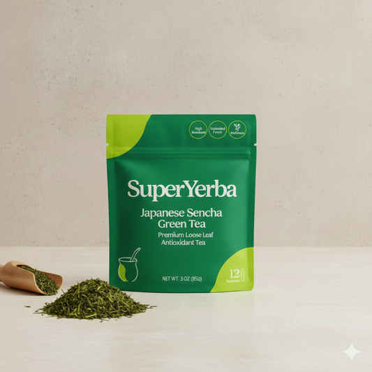 Japanese Sencha Green Tea - Premium Loose Leaf Antioxidant Tea